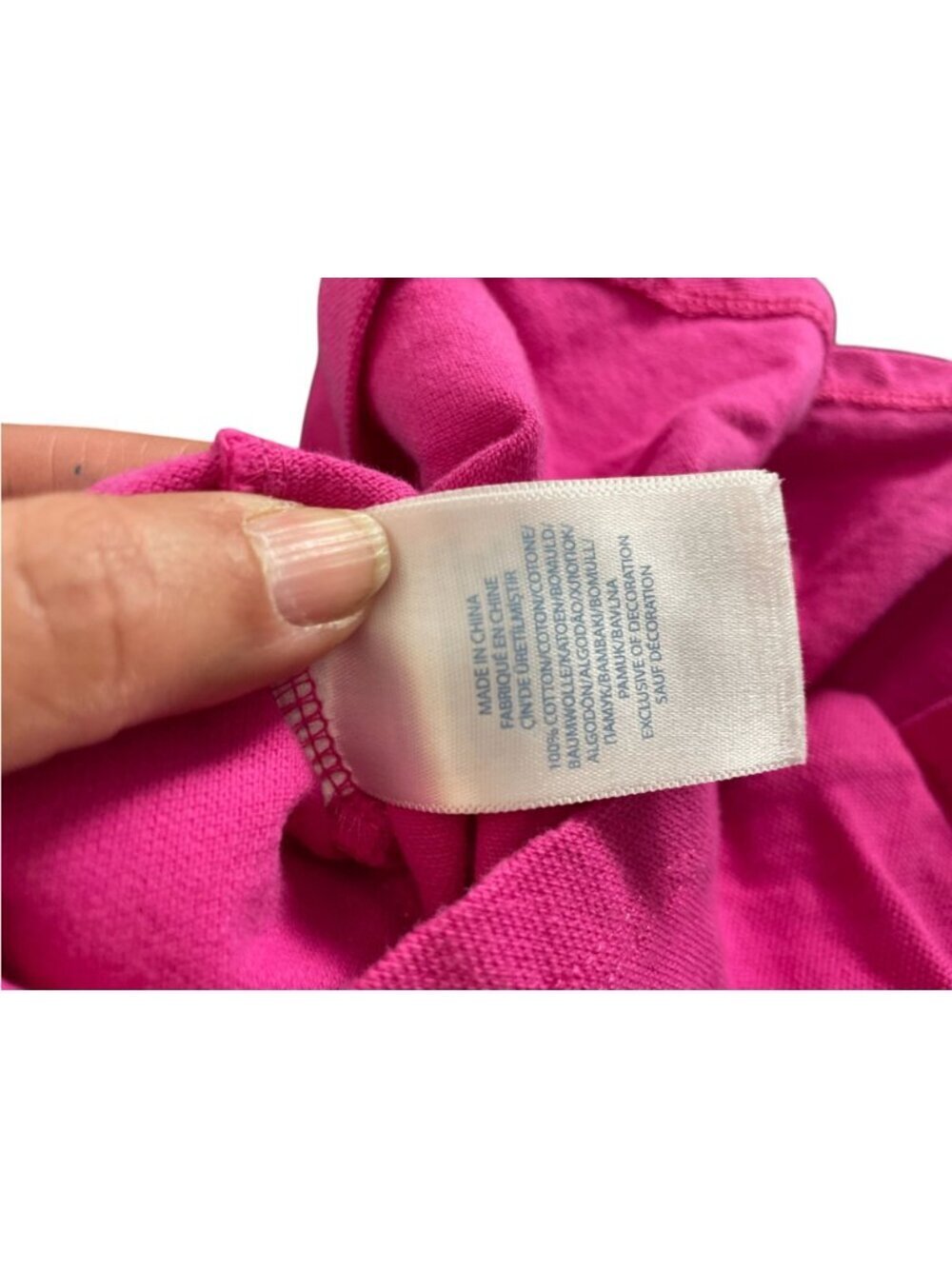Ralph Lauren Baby Girl Pink Piqué Peplum Long-Sleeve Polo Dress SZ 9M Preppy Des - Picture 5 of 5